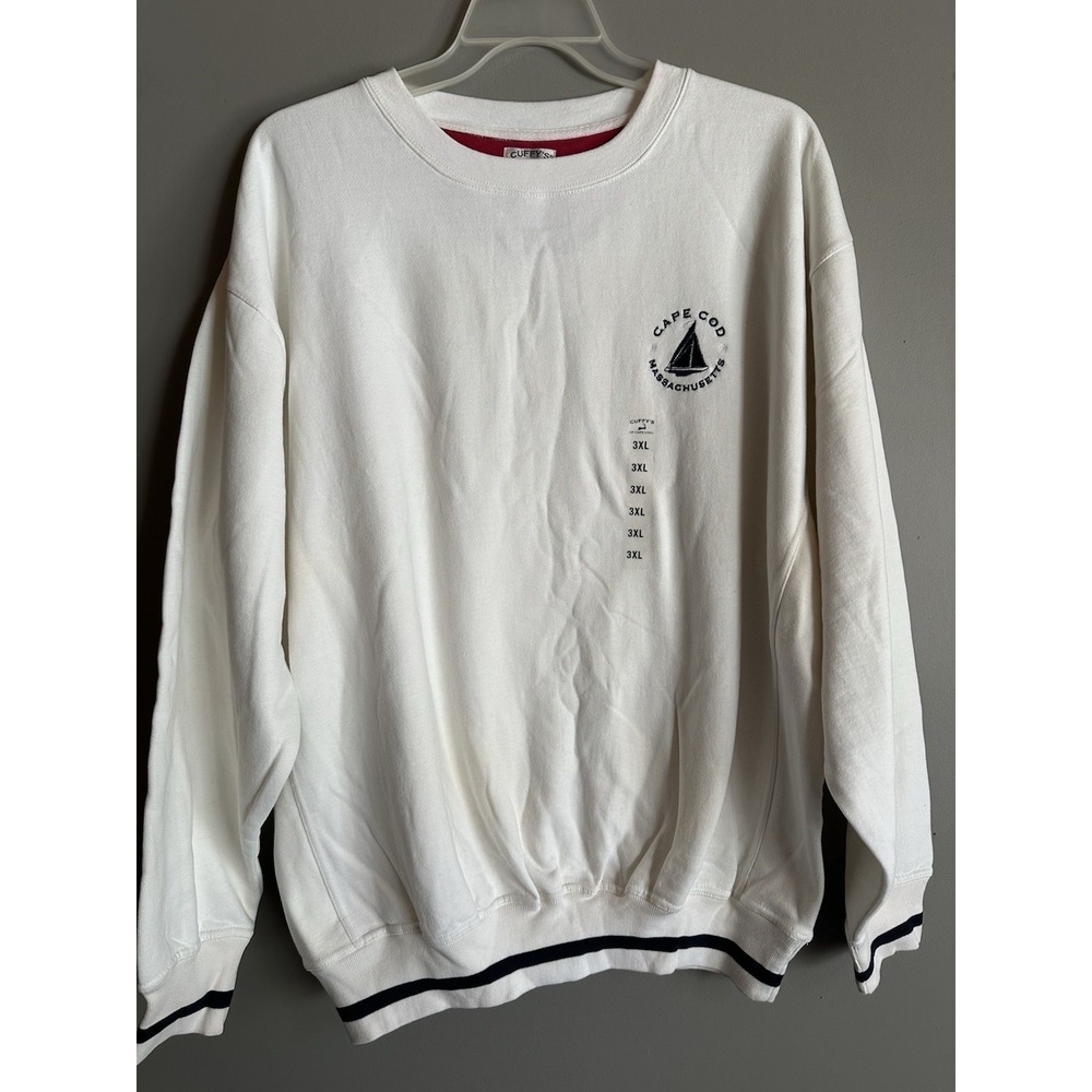 Vintage 90s Cape Cod Sailing Sweatshirt Mens 3XL Distressed